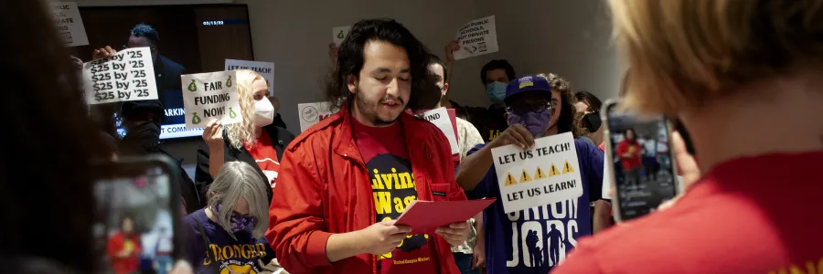 UCW members rally at Lobby Day 2022